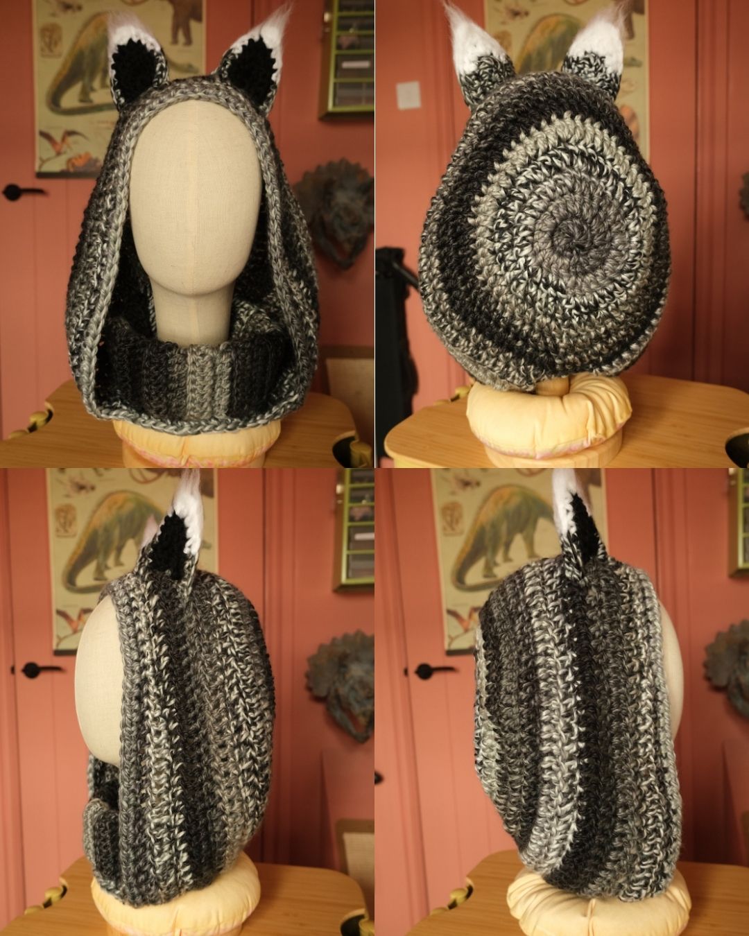 READY-TO-SHIP: Silver | Fox Hood