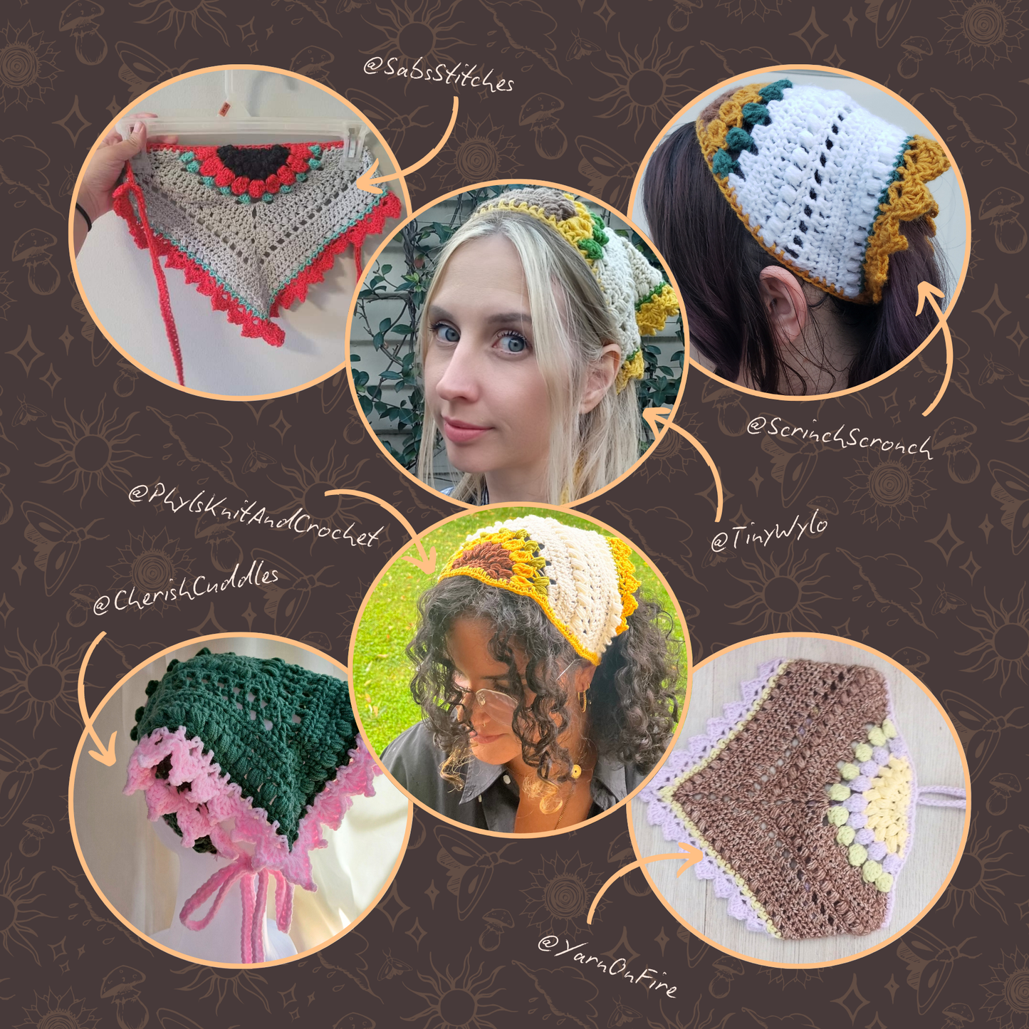 Sunburst Bandana Crochet Pattern