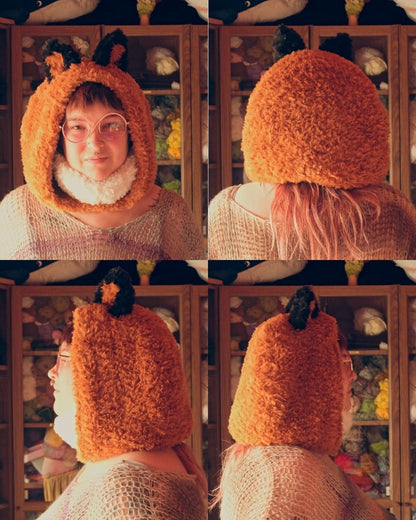 READY-TO-SHIP: Ember & Ashes| Fur Fox Hood