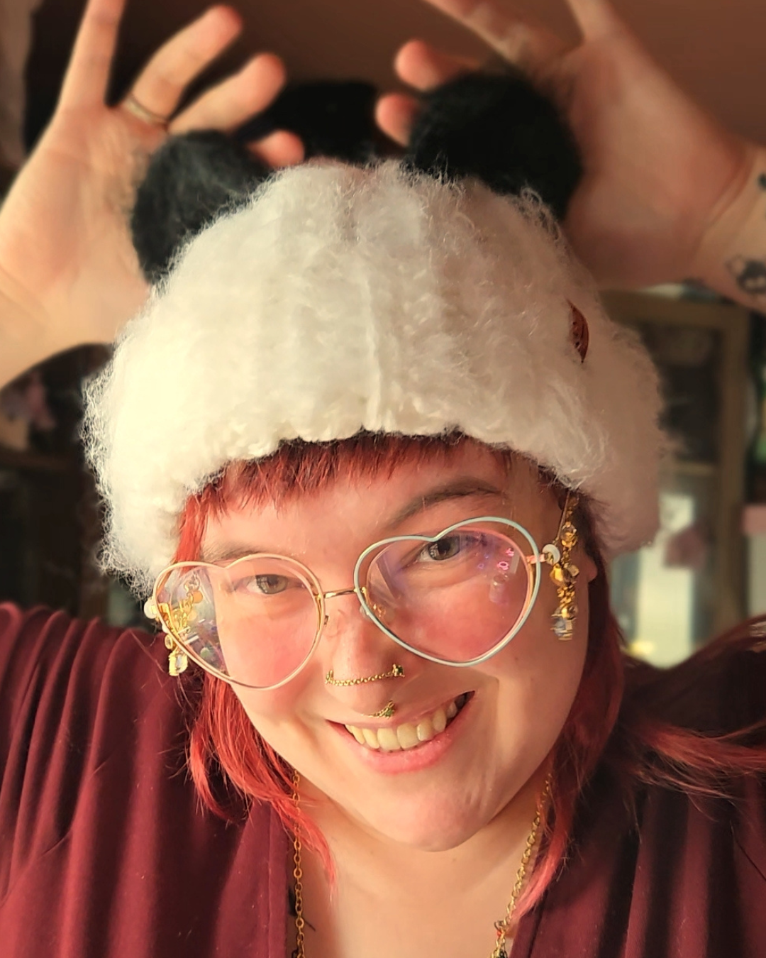 READY-TO-SHIP: Fuzzball | Panda Beanie