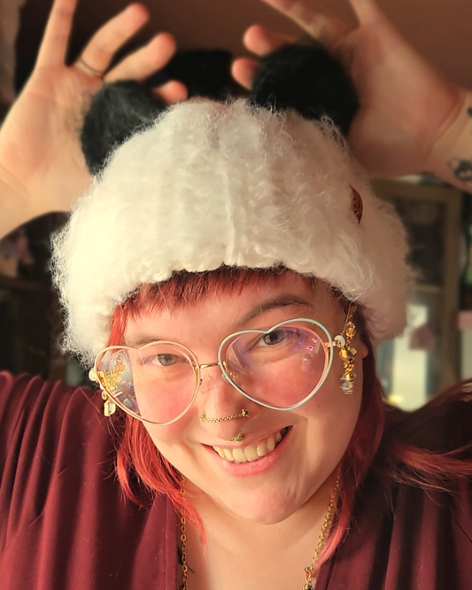 READY-TO-SHIP: Fuzzball | Panda Beanie