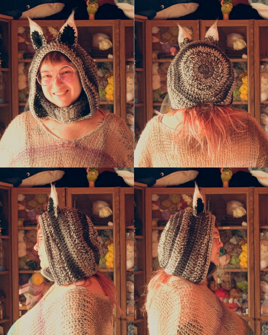 READY-TO-SHIP: Silver | Fox Hood