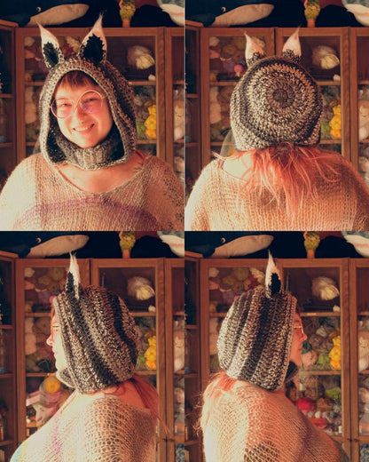 READY-TO-SHIP: Silver | Fox Hood