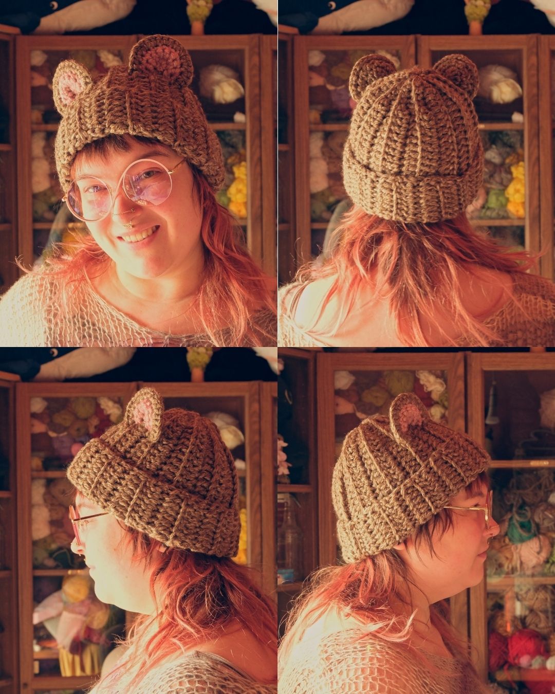 READY-TO-SHIP: Latte | Bear Beanie