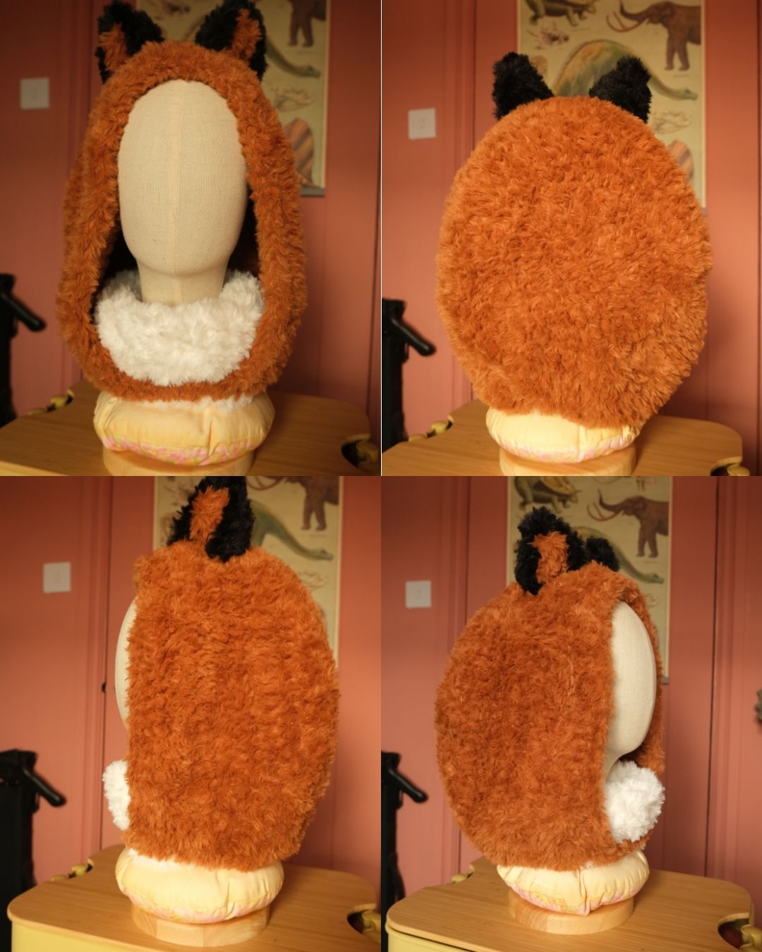 READY-TO-SHIP: Ember & Ashes| Fur Fox Hood