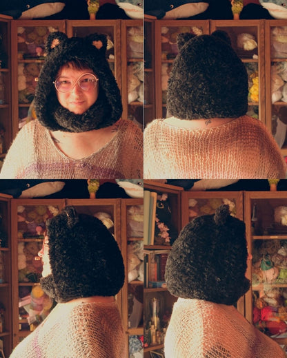 READY-TO-SHIP: Nyx | Fur Cat Hood