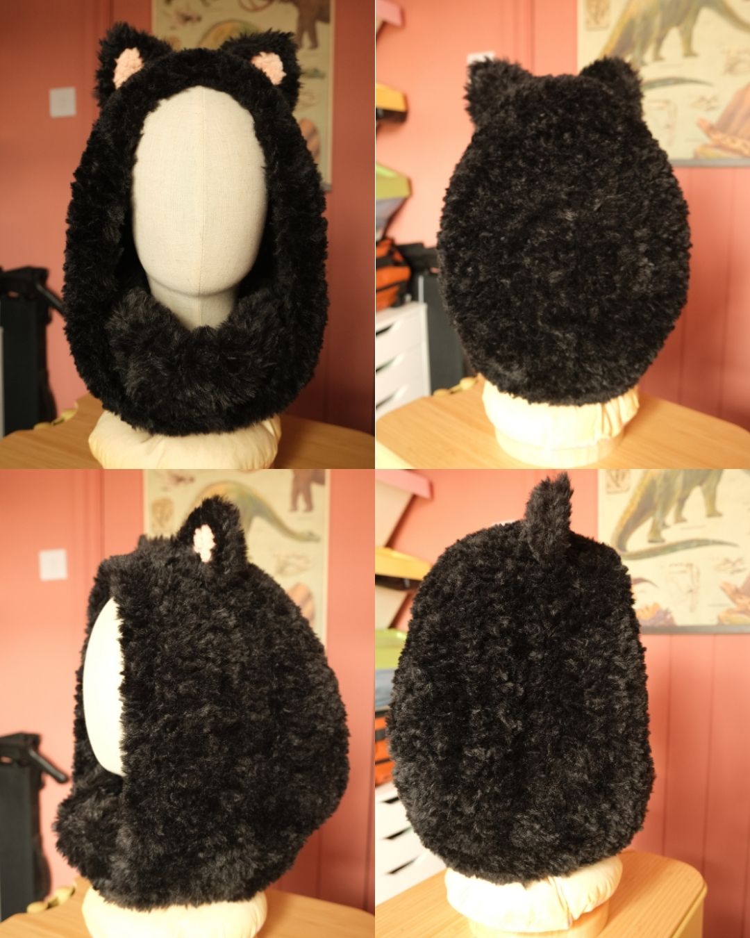 READY-TO-SHIP: Nyx | Fur Cat Hood