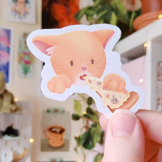 Pizza Kitty Sticker