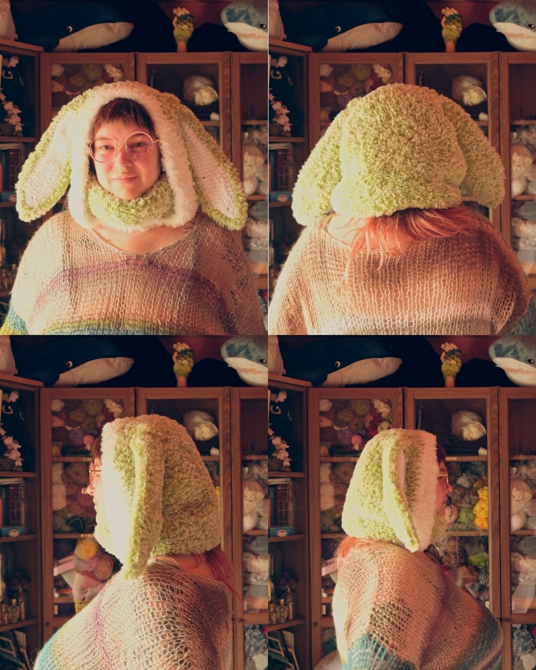 READY-TO-SHIP: Matcha | Fur Bunny Hood