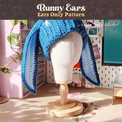 6-in-1 Animal Ear Beanie Crochet Pattern Bundle