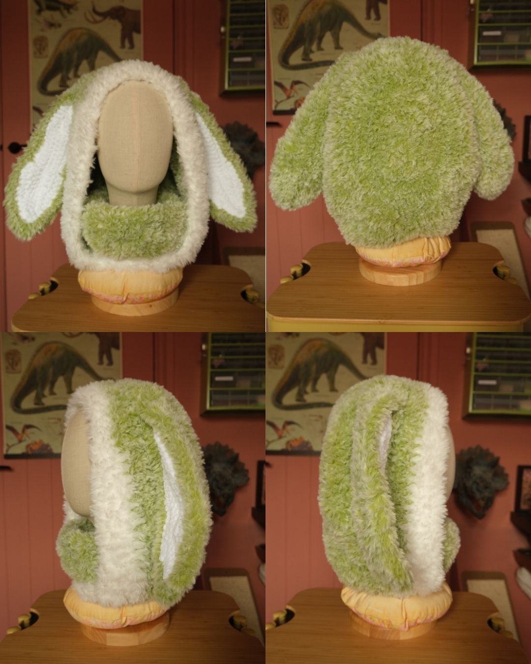 READY-TO-SHIP: Matcha | Fur Bunny Hood