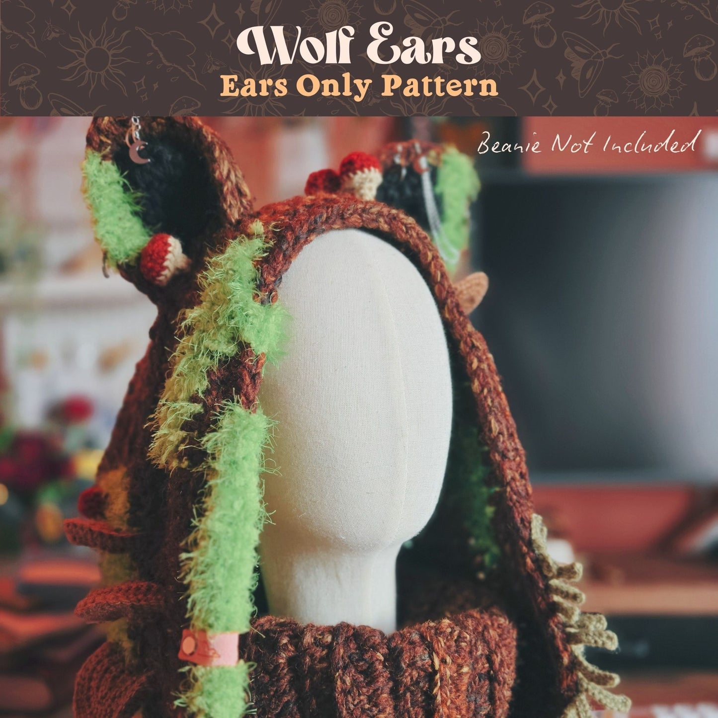 6-in-1 Animal Ear Beanie Crochet Pattern Bundle