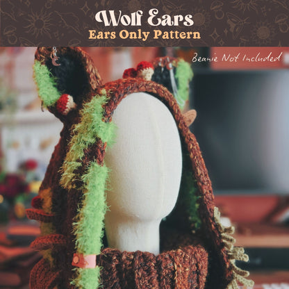 6-in-1 Animal Ear Beanie Crochet Pattern Bundle