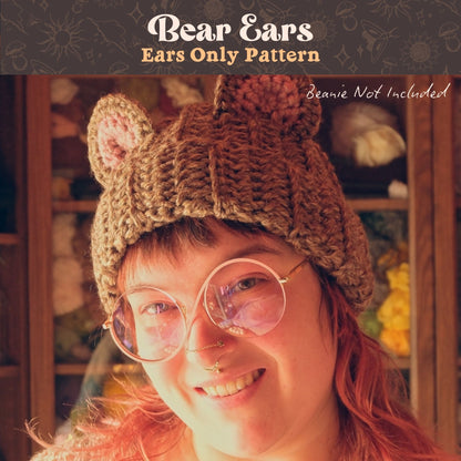 6-in-1 Animal Ear Beanie Crochet Pattern Bundle