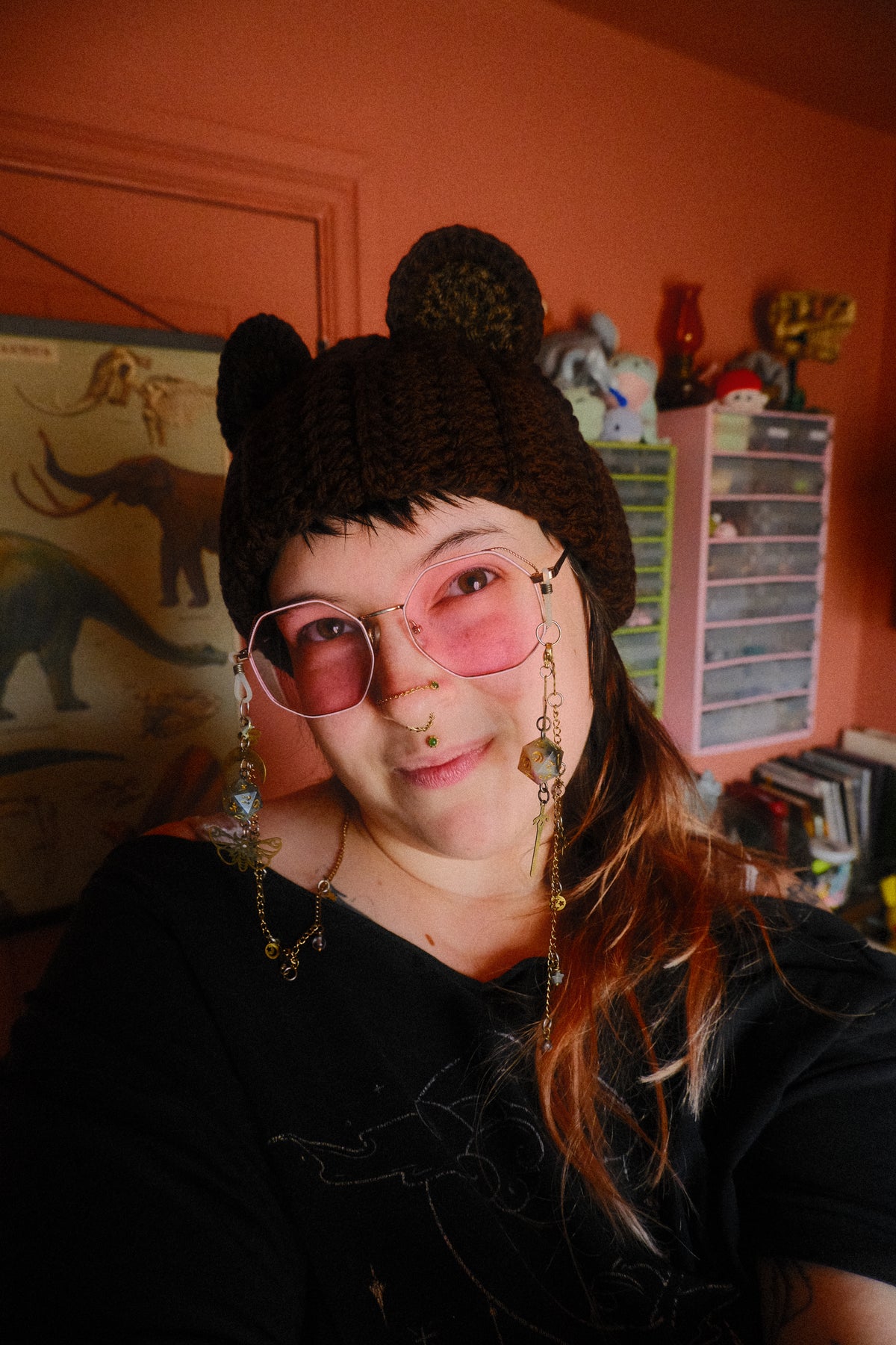 READY-TO-SHIP: Mocha | Bear Beanie