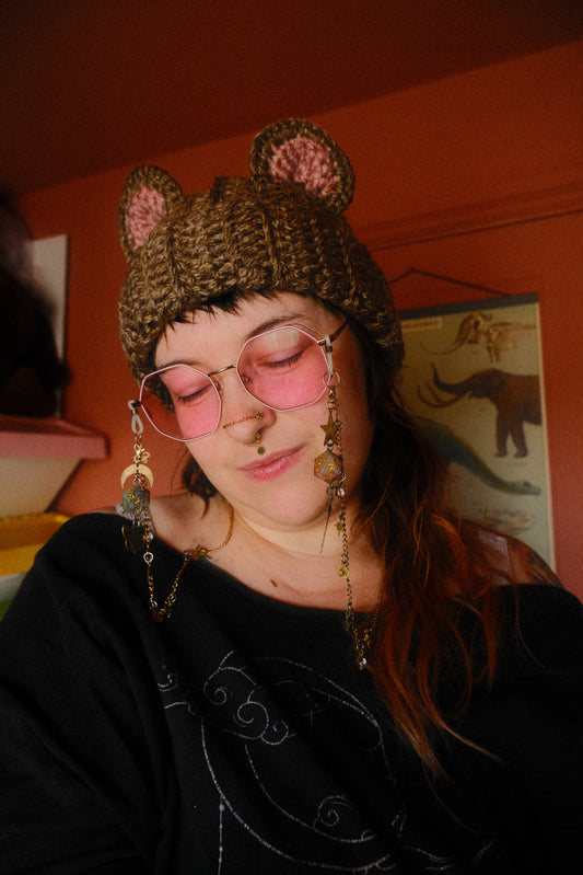 READY-TO-SHIP: Latte | Bear Beanie