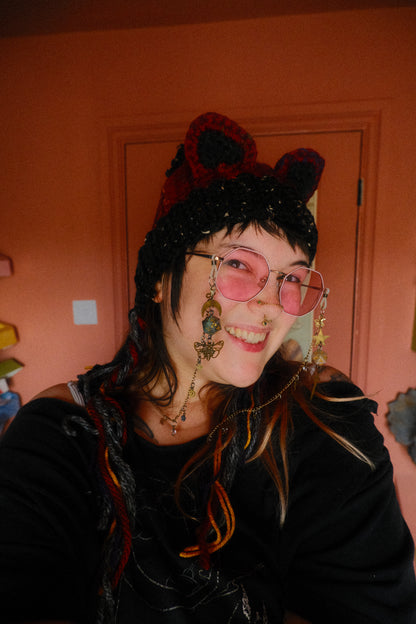 READY-TO-SHIP: Campfire | Cat Faerie Bonnet