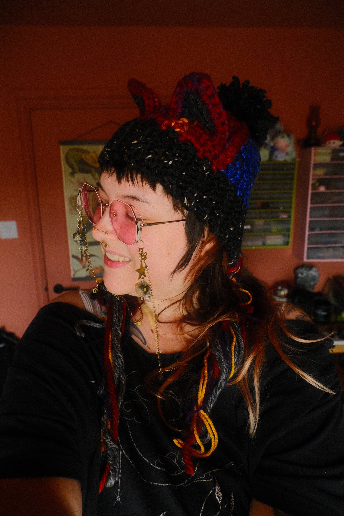 READY-TO-SHIP: Campfire | Cat Faerie Bonnet