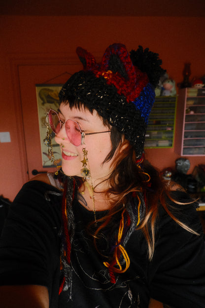 READY-TO-SHIP: Campfire | Cat Faerie Bonnet