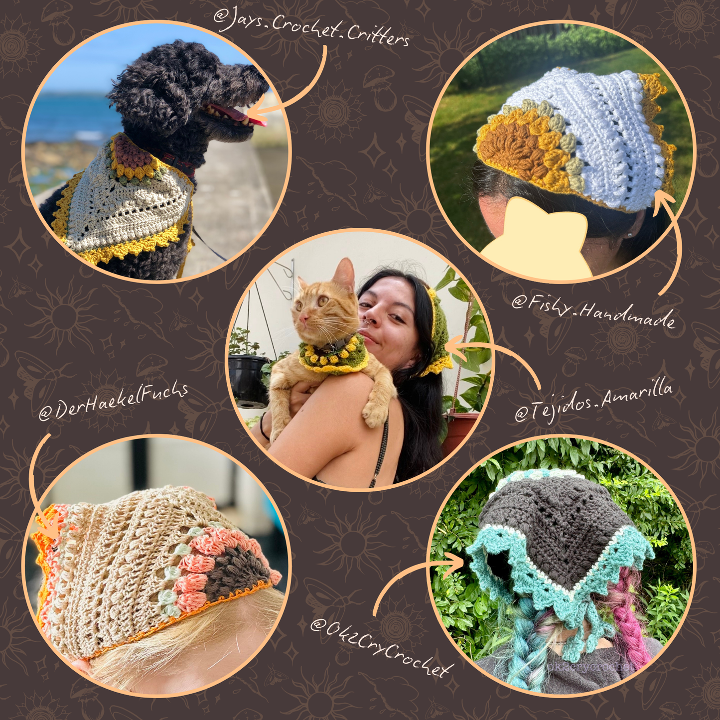 Sunburst Bandana Crochet Pattern