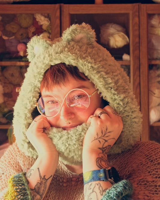 READY-TO-SHIP: Peppermint | Fur Bear Hood