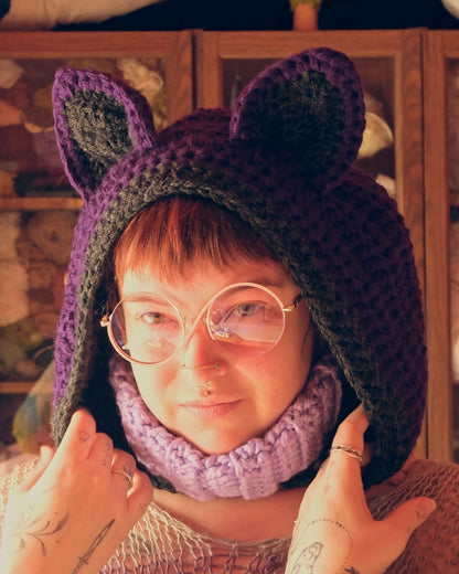 READY-TO-SHIP: Violet Vampire | Bat Hood