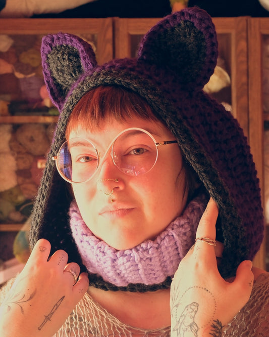 READY-TO-SHIP: Violet Vampire | Bat Hood