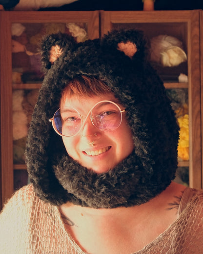 READY-TO-SHIP: Nyx | Fur Cat Hood