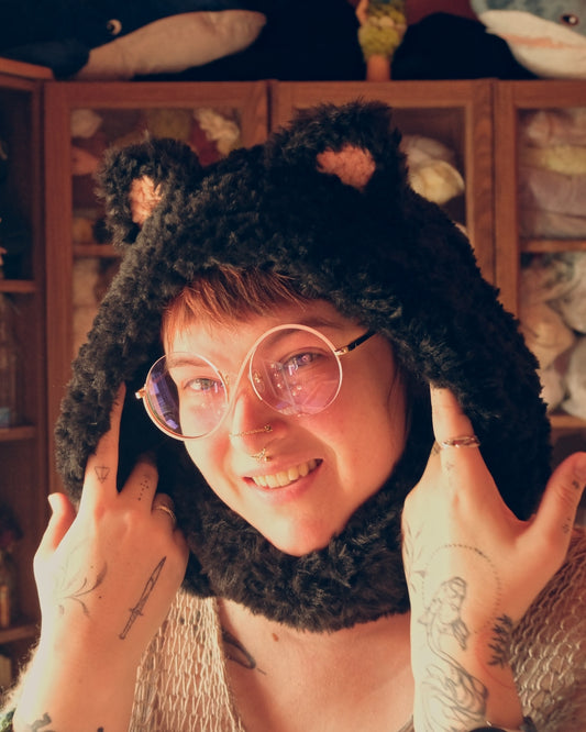 READY-TO-SHIP: Nyx | Fur Cat Hood