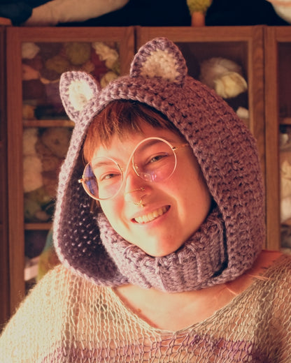 READY-TO-SHIP: Lavender | Cat Hood