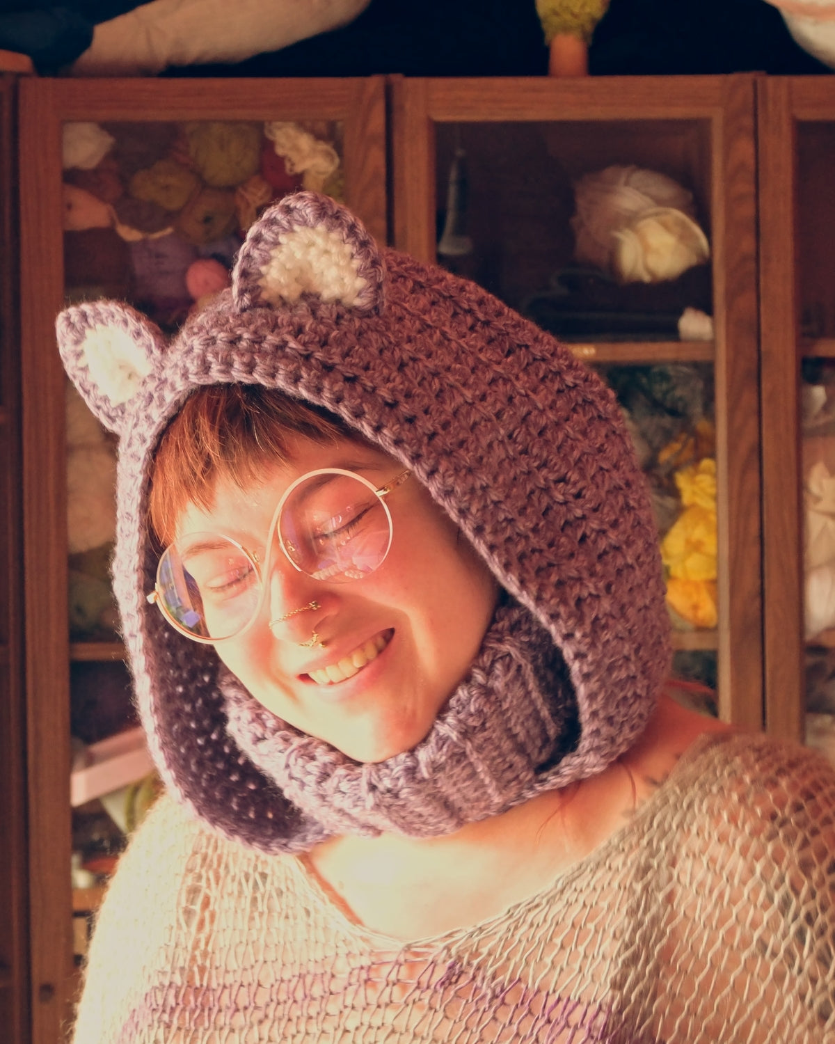 READY-TO-SHIP: Lavender | Cat Hood