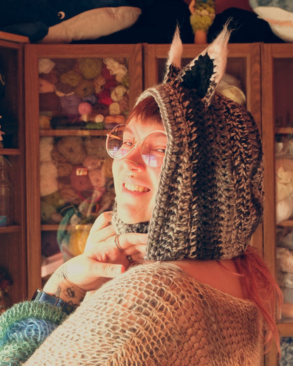 READY-TO-SHIP: Silver | Fox Hood