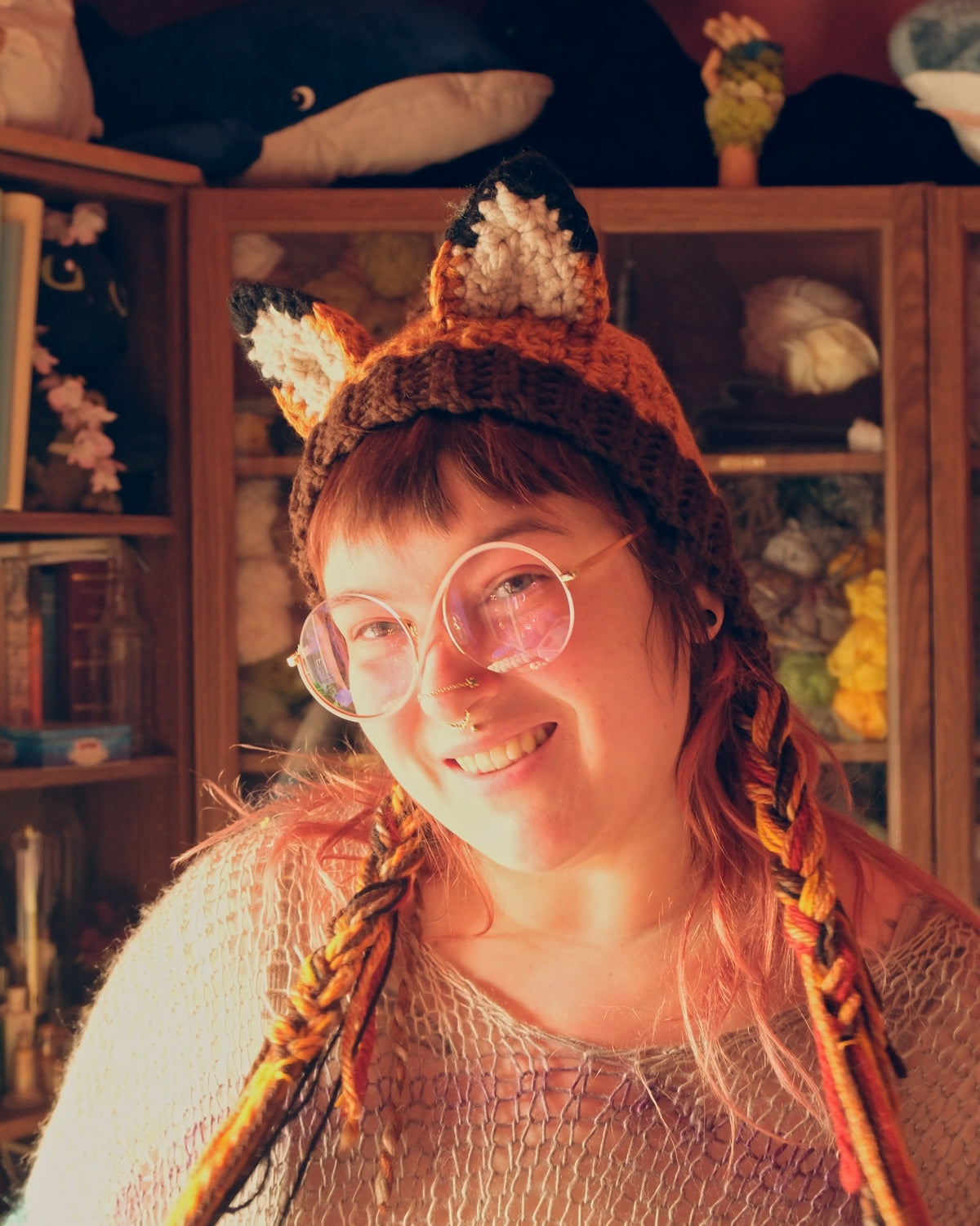 READY-TO-SHIP: Ember | Fox Faerie Bonnet