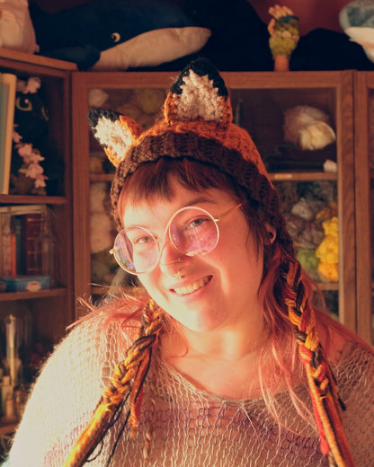 READY-TO-SHIP: Ember | Fox Faerie Bonnet