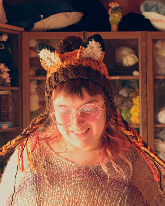 READY-TO-SHIP: Ember | Fox Faerie Bonnet