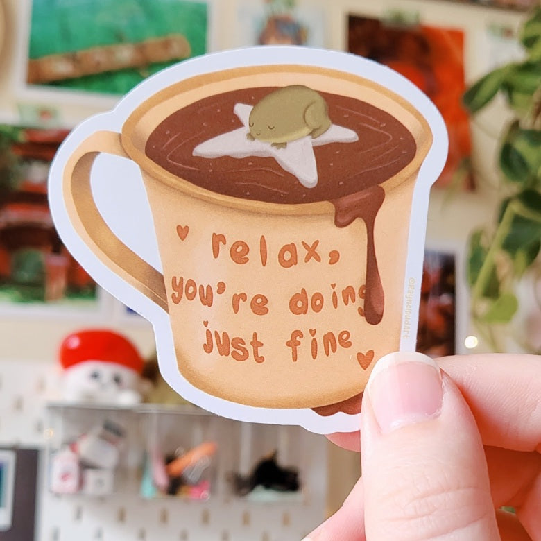 Motivational Frog Sticker